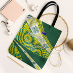 Personalised Australia Swimming Athlete Tote Bag Aboriginal Pattern Freestyle Swimmer Patriotic