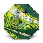 Personalised Australia Swimming Athlete Umbrella Aboriginal Pattern Freestyle Swimmer Patriotic