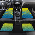 Personalized Australia Water Polo Swimmer Car Mats Dynamic Swimmer With Wave Pattern And National Colors