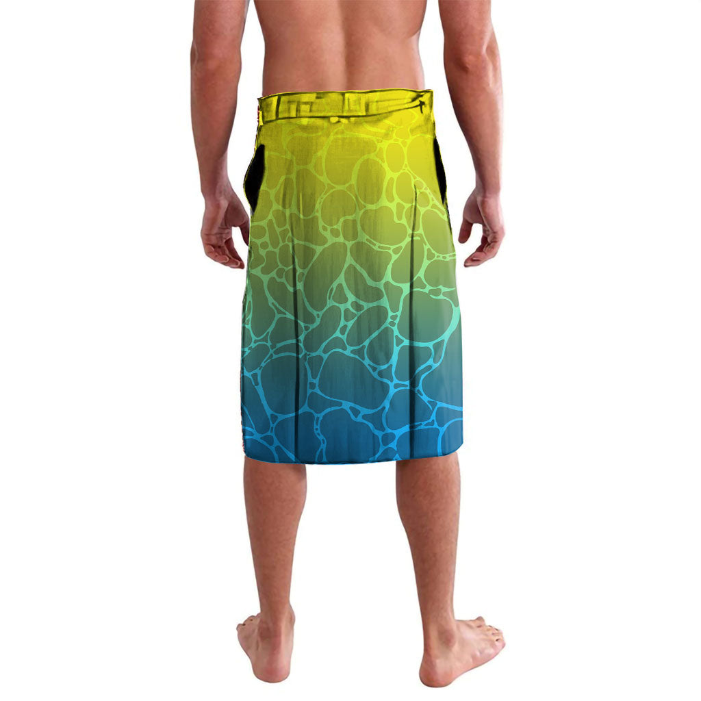 Personalized Australia Water Polo Swimmer Lavalava Dynamic Swimmer With Wave Pattern And National Colors