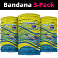 Personalized Australia Water Polo Swimmer Neck Gaiter Dynamic Swimmer With Wave Pattern And National Colors