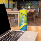 Personalized Australia Water Polo Swimmer Skinny Tumbler Dynamic Swimmer With Wave Pattern And National Colors
