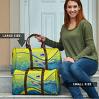 Personalized Australia Water Polo Swimmer Travel Bag Dynamic Swimmer With Wave Pattern And National Colors