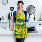 Personalized Australia Swimming Champion Apron Freestyle Swimmer With Swirling Wave And Cultural Patterns