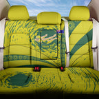 Personalized Australia Swimming Champion Back Car Seat Cover Freestyle Swimmer With Swirling Wave And Cultural Patterns