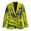 Personalized Australia Swimming Champion Blazer Freestyle Swimmer With Swirling Wave And Cultural Patterns