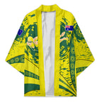 Personalized Australia Swimming Champion Kimono Freestyle Swimmer With Swirling Wave And Cultural Patterns