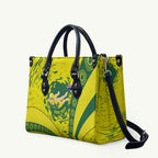 Personalized Australia Swimming Champion Leather Bag Freestyle Swimmer With Swirling Wave And Cultural Patterns