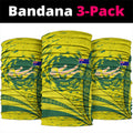 Personalized Australia Swimming Champion Neck Gaiter Freestyle Swimmer With Swirling Wave And Cultural Patterns