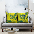 Personalized Australia Swimming Champion Pillow Cover Freestyle Swimmer With Swirling Wave And Cultural Patterns