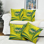Personalized Australia Swimming Champion Pillow Cover Freestyle Swimmer With Swirling Wave And Cultural Patterns