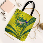 Personalized Australia Swimming Champion Tote Bag Freestyle Swimmer With Swirling Wave And Cultural Patterns