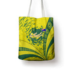 Personalized Australia Swimming Champion Tote Bag Freestyle Swimmer With Swirling Wave And Cultural Patterns