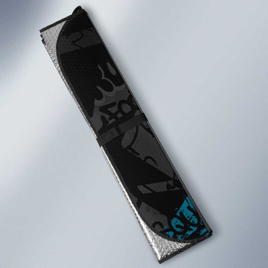 Port Adelaide Power Auto Sun Shade Urban Graffiti Street Art - Bold Abstract Spray Paint