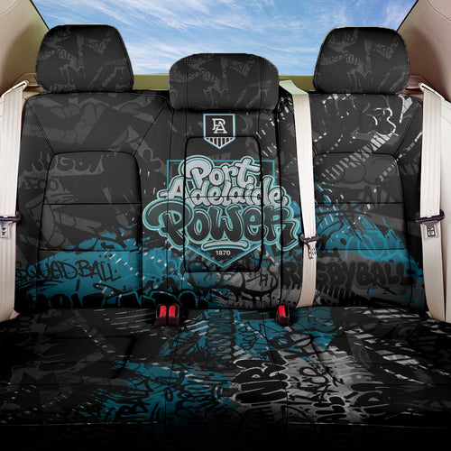 Port Adelaide Power Back Car Seat Cover Urban Graffiti Street Art - Bold Abstract Spray Paint