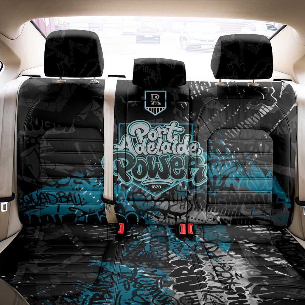 Port Adelaide Power Back Car Seat Cover Urban Graffiti Street Art - Bold Abstract Spray Paint