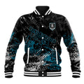Port Adelaide Power Baseball Jacket Urban Graffiti Street Art - Bold Abstract Spray Paint