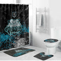 Port Adelaide Power Bathroom Set Urban Graffiti Street Art - Bold Abstract Spray Paint