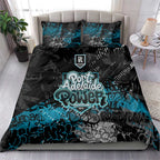 Port Adelaide Power Bedding Set Urban Graffiti Street Art - Bold Abstract Spray Paint