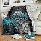 Port Adelaide Power Blanket Urban Graffiti Street Art - Bold Abstract Spray Paint