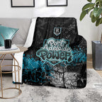 Port Adelaide Power Blanket Urban Graffiti Street Art - Bold Abstract Spray Paint
