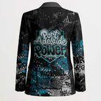 Port Adelaide Power Blazer Urban Graffiti Street Art - Bold Abstract Spray Paint