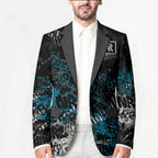 Port Adelaide Power Blazer Urban Graffiti Street Art - Bold Abstract Spray Paint