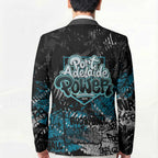 Port Adelaide Power Blazer Urban Graffiti Street Art - Bold Abstract Spray Paint