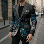 Port Adelaide Power Blazer Urban Graffiti Street Art - Bold Abstract Spray Paint