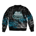Port Adelaide Power Bomber Jacket Urban Graffiti Street Art - Bold Abstract Spray Paint