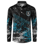 Port Adelaide Power Button Sweatshirt Urban Graffiti Street Art - Bold Abstract Spray Paint