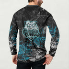 Port Adelaide Power Button Sweatshirt Urban Graffiti Street Art - Bold Abstract Spray Paint