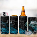 Port Adelaide Power 4 in 1 Can Cooler Tumbler Urban Graffiti Street Art - Bold Abstract Spray Paint