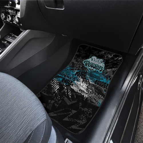 Port Adelaide Power Car Mats Urban Graffiti Street Art - Bold Abstract Spray Paint