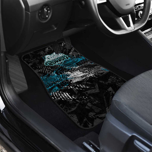 Port Adelaide Power Car Mats Urban Graffiti Street Art - Bold Abstract Spray Paint