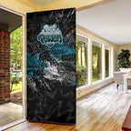Port Adelaide Power Door Cover Urban Graffiti Street Art - Bold Abstract Spray Paint