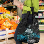Port Adelaide Power Grocery Bag Urban Graffiti Street Art - Bold Abstract Spray Paint
