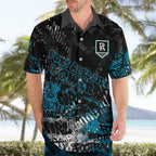 Port Adelaide Power Hawaiian Shirt Urban Graffiti Street Art - Bold Abstract Spray Paint