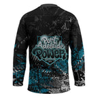 Port Adelaide Power Hockey Jersey Urban Graffiti Street Art - Bold Abstract Spray Paint