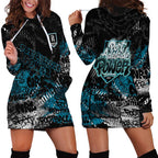 Port Adelaide Power Hoodie Dress Urban Graffiti Street Art - Bold Abstract Spray Paint