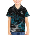 Port Adelaide Power Kid Hawaiian Shirt Urban Graffiti Street Art - Bold Abstract Spray Paint
