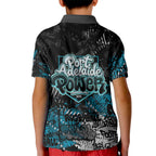 Port Adelaide Power Kid Polo Shirt Urban Graffiti Street Art - Bold Abstract Spray Paint