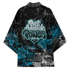Port Adelaide Power Kimono Urban Graffiti Street Art - Bold Abstract Spray Paint