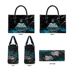Port Adelaide Power Leather Bag Urban Graffiti Street Art - Bold Abstract Spray Paint