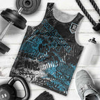 Port Adelaide Power Men Tank Top Urban Graffiti Street Art - Bold Abstract Spray Paint