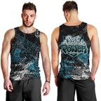Port Adelaide Power Men Tank Top Urban Graffiti Street Art - Bold Abstract Spray Paint