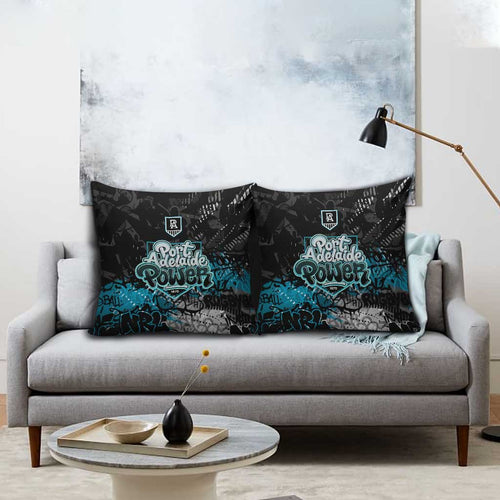 Port Adelaide Power Pillow Cover Urban Graffiti Street Art - Bold Abstract Spray Paint
