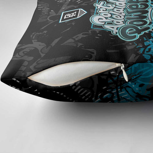 Port Adelaide Power Pillow Cover Urban Graffiti Street Art - Bold Abstract Spray Paint