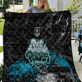 Port Adelaide Power Quilt Urban Graffiti Street Art - Bold Abstract Spray Paint