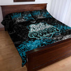 Port Adelaide Power Quilt Bed Set Urban Graffiti Street Art - Bold Abstract Spray Paint